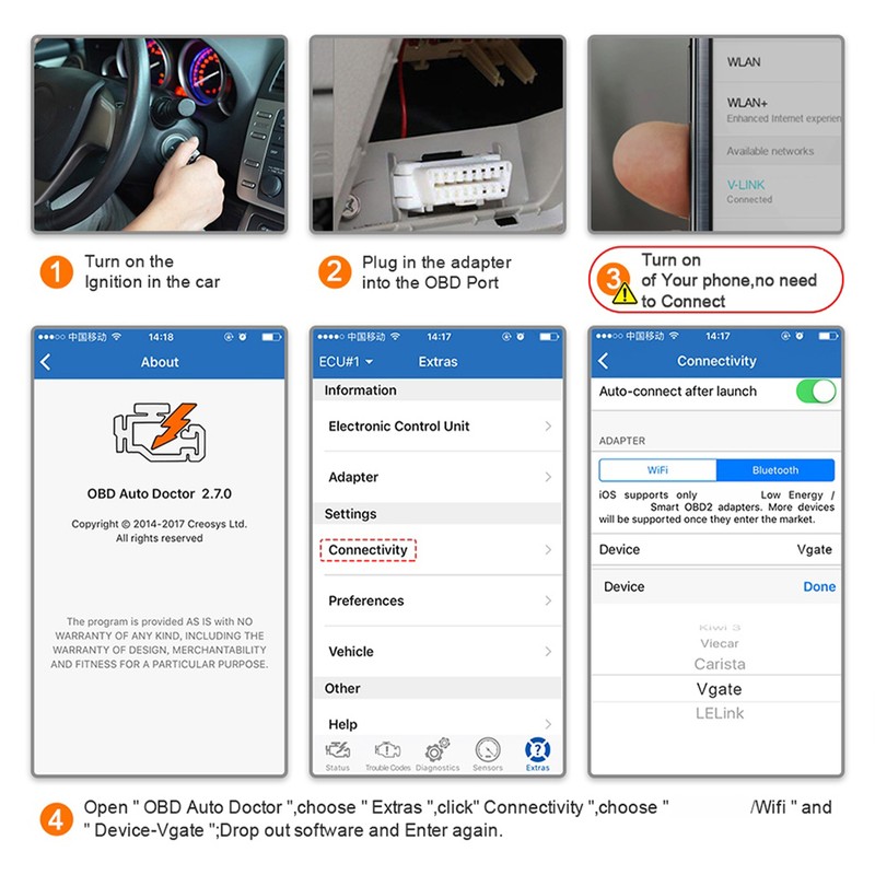 Car Diagnostic Scanner Fault Detector Checking Codes Reader Fit for