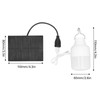 Solar Powered LED Bulb 40W 5000K 1500lm Portable LED Light