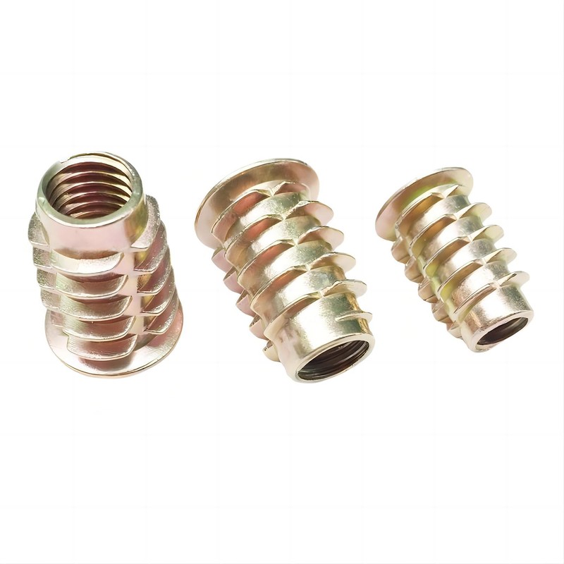 Qrity 20 Pcs Hex Socket Screw-in Nuts Fastener M6x18mm, Zinc