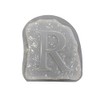 R Monogram Alphabet Letter Plastic Craft Mold use with Concrete