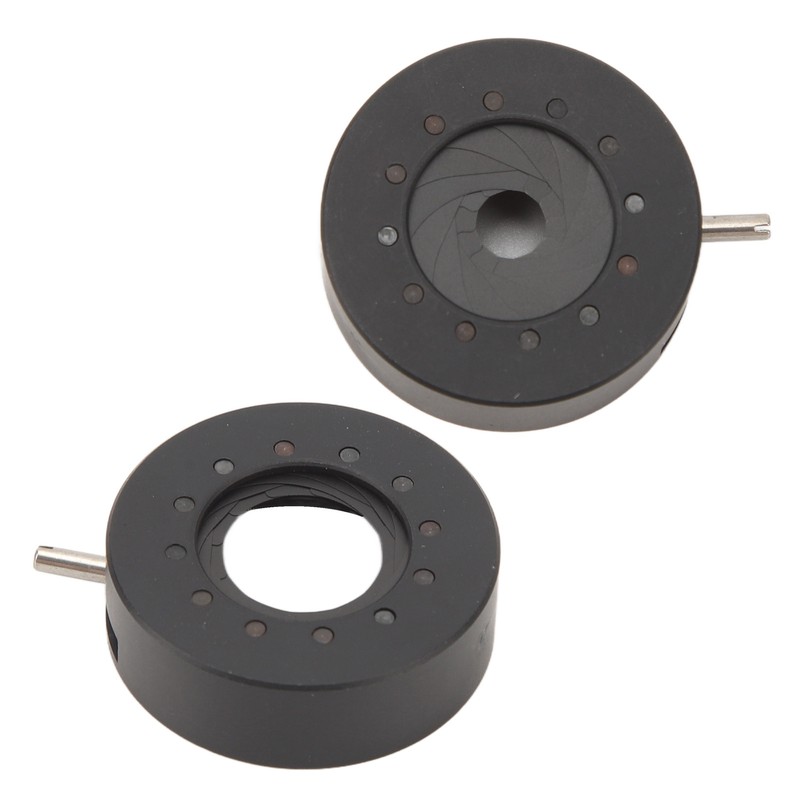 Aperture Diaphragm Manual Adjustable Aluminum 0.5‑15mm 12 Blades Iris Diaphragm
