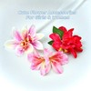 3 PCS Pink Flower Hair Clips Hawaiian Orchid Hairpin Bohemia