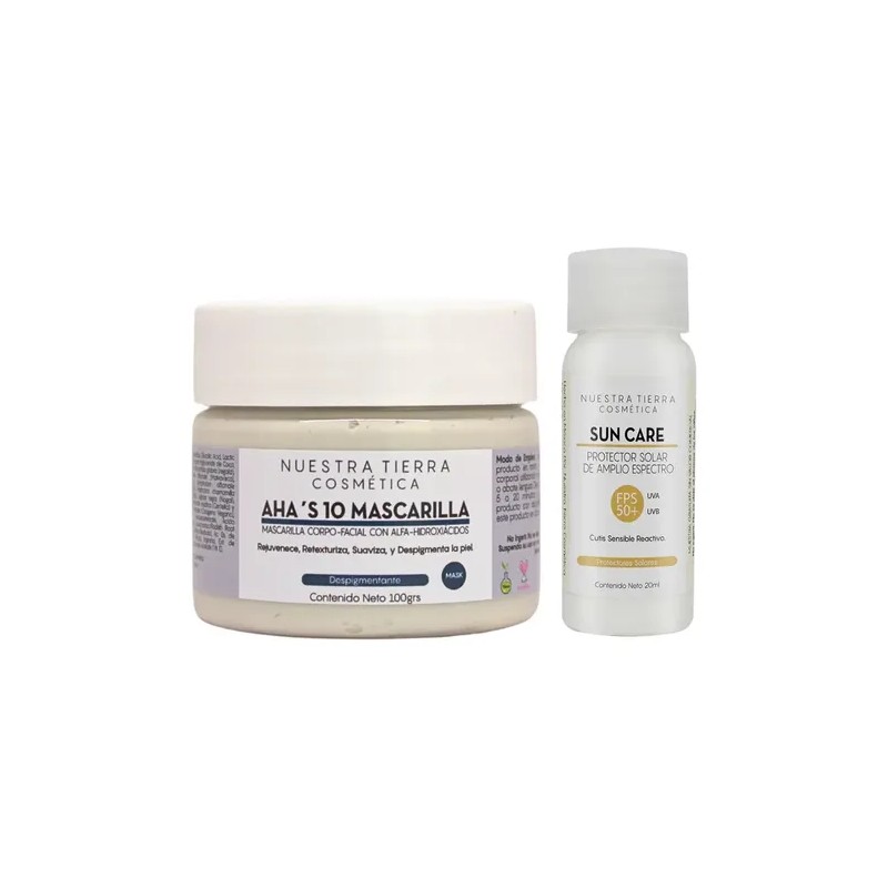Mascarilla Facial Despigmentante Anti Acné Aha 100gr Tipo Piel Tarro