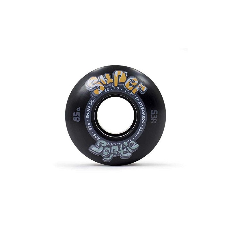 Enuff Skateboards Super Softie Wheels Wheels, Adults, Unisex, Black (Black),