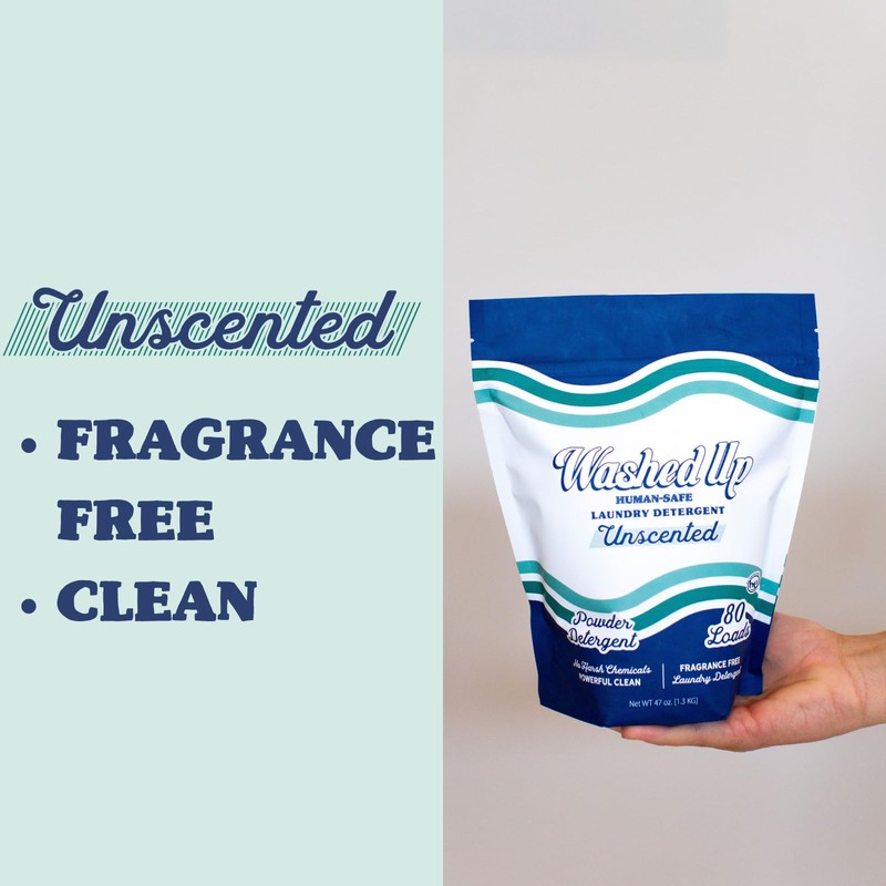 Washed Up Goods Unscented Laundry Detergent Powder | Fragrance-Free |