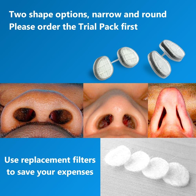 WoodyKnows Super-Defense Nasal Filters (Narrow, S, 6 Pack)