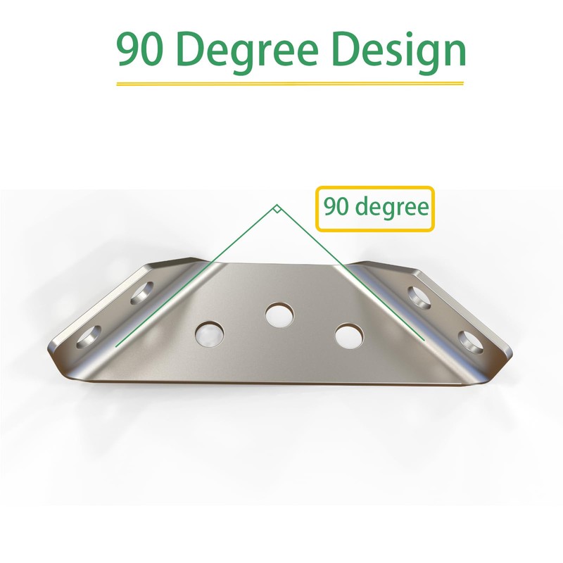 Universal Stainless Steel Furniture Corner Connector Heavy Duty Corner Bracket,20