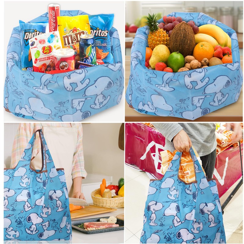 HTPARY Eco Bag, Large Capacity, Foldable, Popular, Eco Bag, Large,