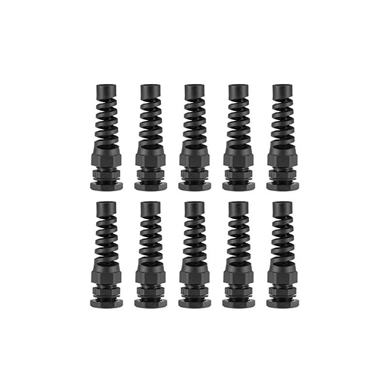 sourcing map PG9 Cable Gland 4mm-8mm Wire Hole Waterproof Nylon