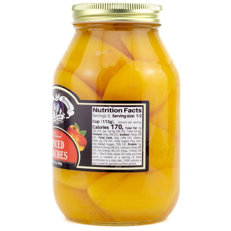 Amish Wedding Spiced Peach Halves 32oz