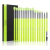 Brochas De Maquillaje Docolor Verde Neon 15 Piezas Color N1504