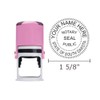 Round Notary Stamp Kit for State of South Dakota (Pink)
