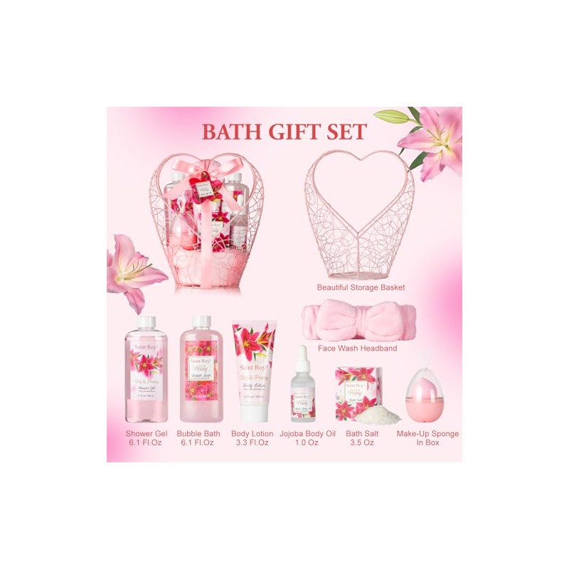 Saint Roy Canasta De Regalo Para Mujer, Juego De Spa