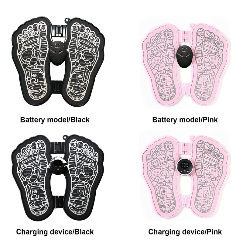 Foot Pulse Massage Cushion Lightweight Foldable Six Modes Foot Massager