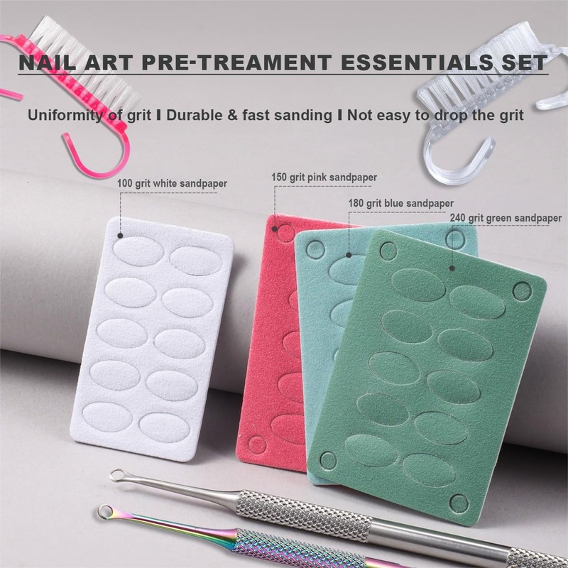 HaimiLiya Pre-treatment Cuticle Pusher, Russian Prep Nail Pushers, Dual Ended