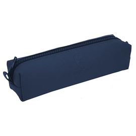 GERMANUS Aurel Pencil Case Leather - Made in EU (Blue), blue, School bag set