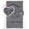 Goldi-Design Maternity Log Cover Mother Child Passport Cover Elephant Extra
