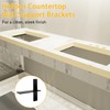 3/8" Thick Heavy-Duty Floating Shower Bench Brackets - 16" L
