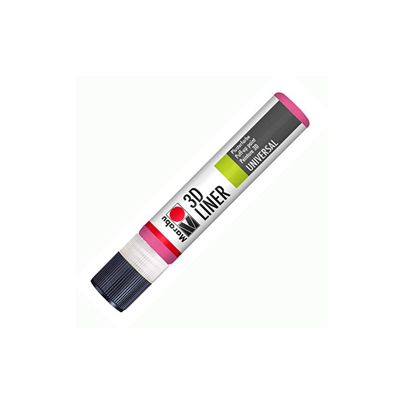 Marabu 3D Liner, Painter Marker Pen, Rose Pink, 2.2 x