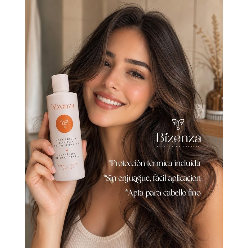 Mascarilla para el Cabello con Queratina - para Pelo Dañado