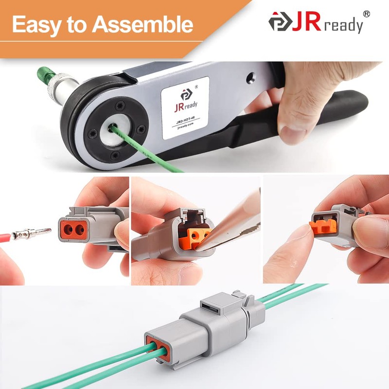 JRready ST6138 DTP Connector Kit 2Pin, DTP 12 Guage 14