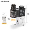 AIRIX 2V025-06 Pneumatic Solenoid Valve DC12V, 2 Way Normally Closed,