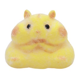 Cute Animals Stress Relief Squeeze Toys for Adults & Kids - Soft, Durable, Squishy Toys for Reusable (Yellow Hamster)