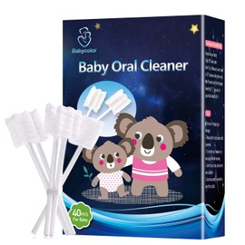 Cepillo de dientes para bebés, cepillo de dientes para bebés, limpiador de lengua, cepillo de dientes para bebés, limpiador de lengua recién nacido, cepillo de dientes para el cuidado dental para bebés de 0 a 36 meses, 36 unidades + 4 unidades