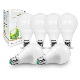 E27 Screw Led Bulb 12V Warm White 2700K 5 Watts Equivalent 60W E27 Edison Screw, Standard Energy Saving Bulb for Solar Lighting System, Caravan, RV Application, AC 12V/ DC12-24V Low Voltage (6 Pack)