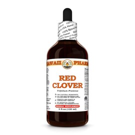 Red Clover (Trifolium Pratense) Dry Flower Tincture, Made in Hawaii, Organic Raw Materials, All Natural, Vegan, Pure Liquid Extract - 4 fl.oz