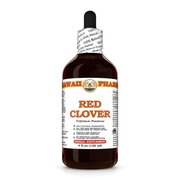 Red Clover (Trifolium Pratense) Dry Flower Tincture, Made in Hawaii,