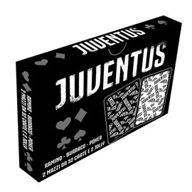 EURO PUBLISHING Carte da Gioco Juventus - Poker - Burraco - Ramino (2 mazzi: 52 carte per mazzo + 2 jolly)