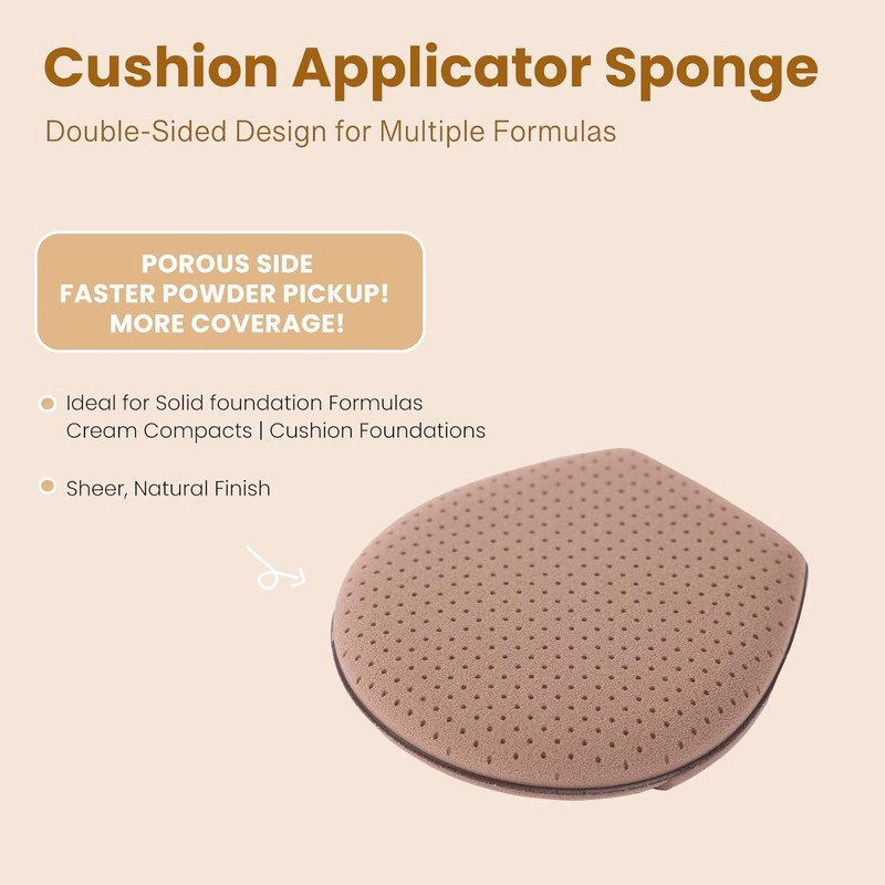 Momo's Workshop Makeup Sponge Puff, Large Beauty Puff for Quick