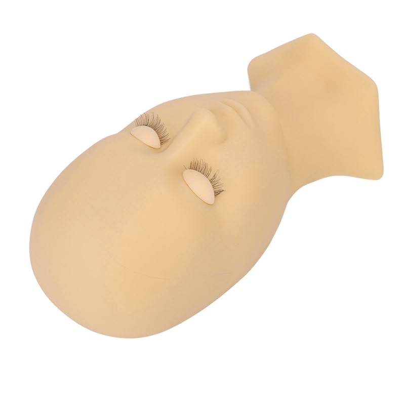 Eyelash Mannequin Head High Simulation Elastic Washable Soft Silicone Makeup