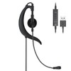 Weatwo Wired Single-Side USB Earbud with Microphone & Adjustable Ear