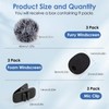 9 Pcs Mini Wireless Foam Microphone, Lavalier Microphone Sponge Mini
