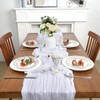 8 Pack White Cheesecloth Table Runner 10Ft Gauze Cheese Cloth