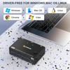 USB 3.0 Dual Monitor KVM Switch HDMI+Displayport 4K@60Hz,2K@120Hz,MLEEDA 2 Monitors