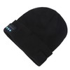 LED Beanie Hat with Headphones Wireless Black Musical Knitted Cap