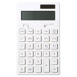 MUJI 37355538 Calculator, Normal Calculator, White, 12 Digits (KK-1154MS)