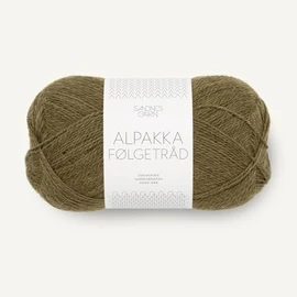 SANDNES GARN Alpaca Følgetråd – Colour: Dark Olive (9873) – 50 g / Approx. 400 m Wool