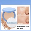Base Maquillaje Polvo Compacto Fijador Mate 2 Unidades