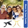 OPUGIT 2.5mm Anti-Slip Glasses Nose Pads, Adhesive Soft Silicone Eyewear