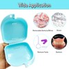 Orthodontic Retainer Case with Vent Holes - Light Blue