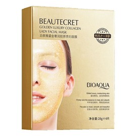 BIOAQUA Beautecret Golden Luxury Collagen Lady Facial Mask 泊泉雅鎏金奢护胶原贵妇面膜补水保湿肌肤提亮肤色面膜