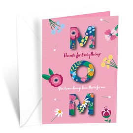 Prime Greetings Mother's Day Card, Made in America, Eco-Friendly, Thick Card Stock with Premium Envelope 5in x 7.75in, Packaged in Protective Mailer