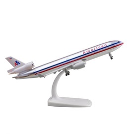 Bswath Model Airplane 1:300 Scale Model American Plane MD11 Model Plane for Gift and Decoration