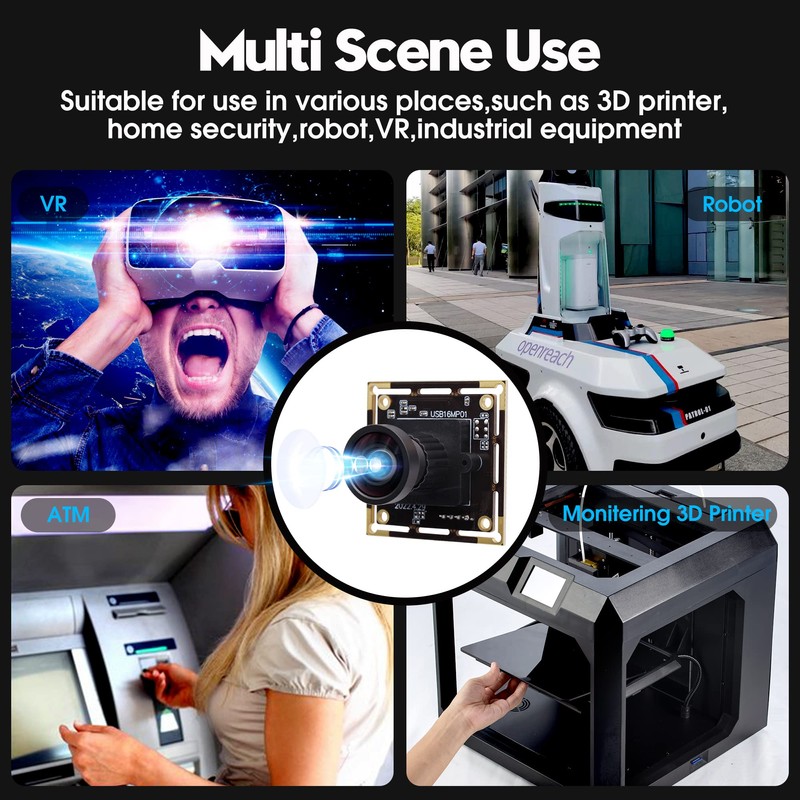 ELP 16MP USB Camera Module Wide Angle 110 Degree No