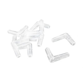 REPAIROCK Aquarium Tank Clear Plastic 2 Way Air Valve Line Connectors 10 Pcs Auto Replacement Parts