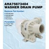 USTAR Upgraded AHA75673404 AHA75673402 Washer Drain Pump Assembly Compatible with